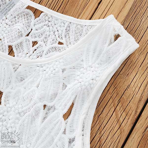 CROCHET6 LACE CROP TOP